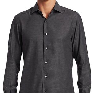 Ermenegildo Zegna Grey Button Shirt